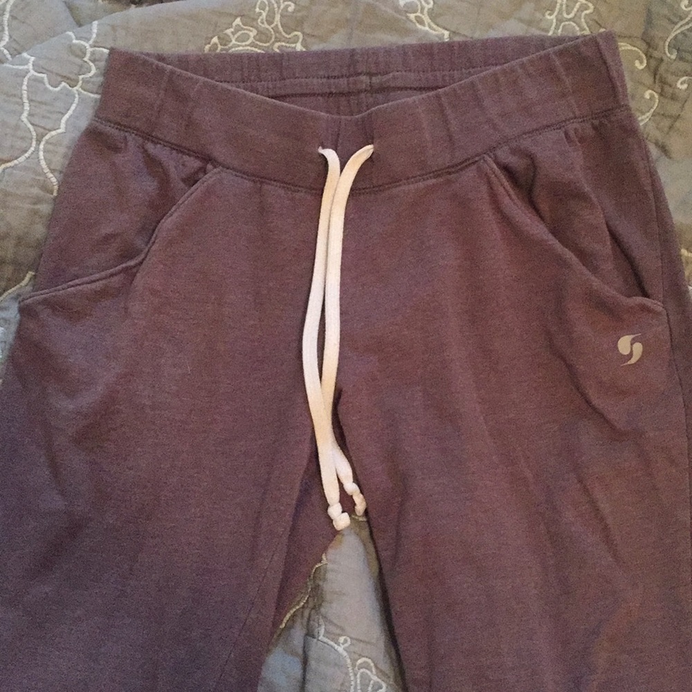 Gray Capri Sweatpants Lounge Pants Soffe